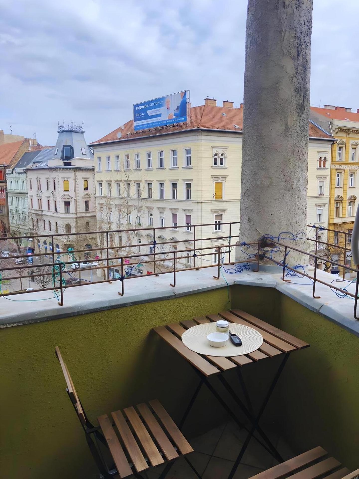 Saffron Apartment City Center Panorama Balcony Budapest Exteriör bild